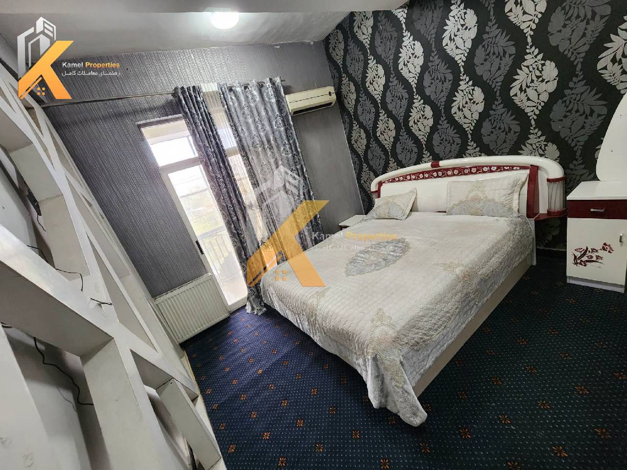 آپارتمان دو اطاقه فول فرنش کرایی، شهر نو_کابل