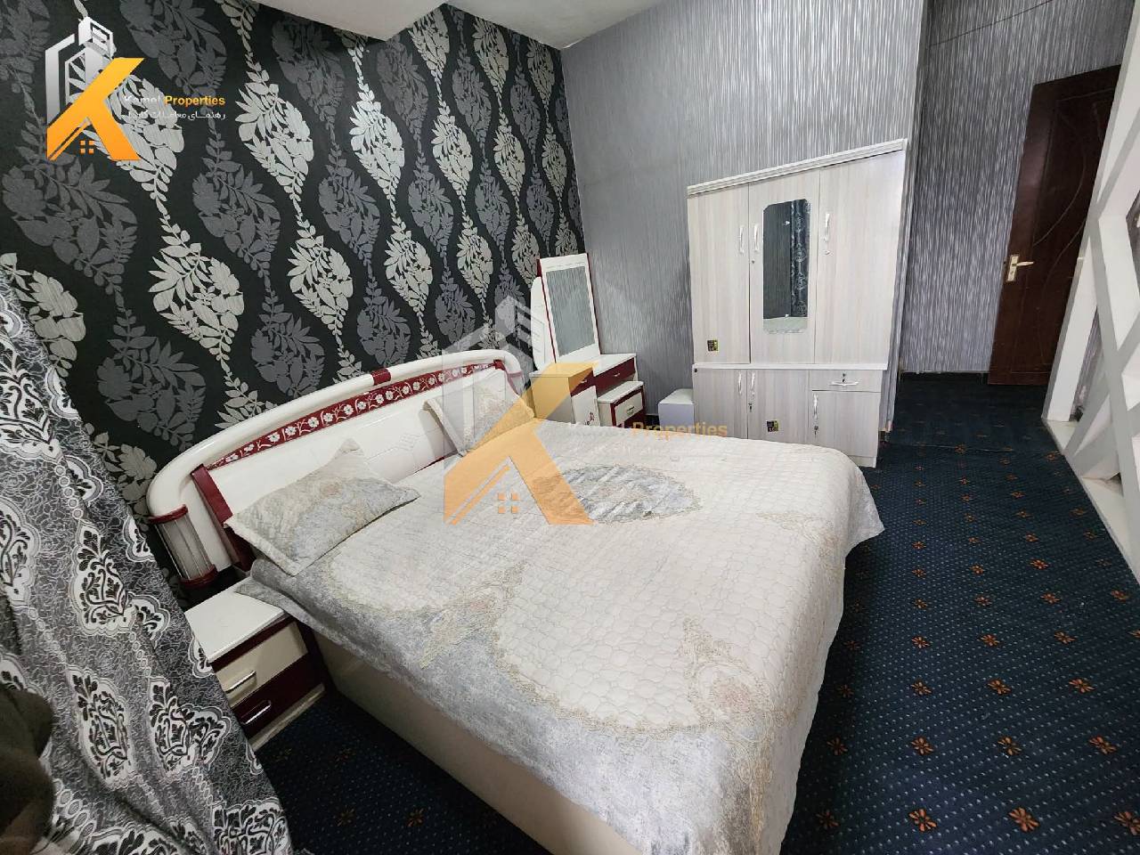 آپارتمان دو اطاقه فول فرنش کرایی، شهر نو_کابل