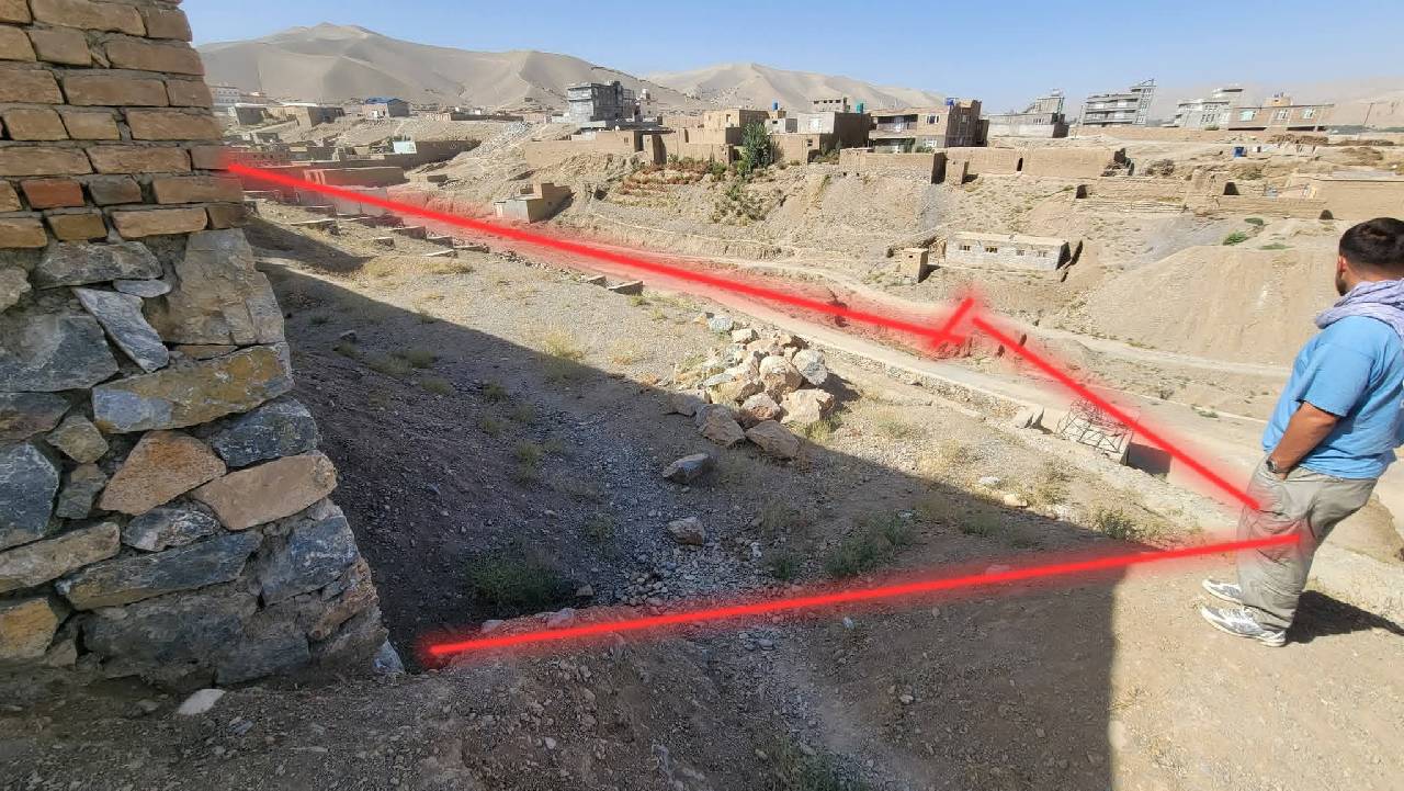 یک نمره زمین 300متر مربع فروشی _ولایت بامیان